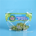 High Quality custom clear Plastic Grapes Bag Resealable Bags with zipper